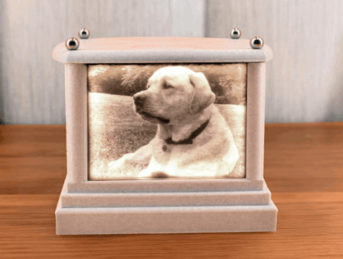 Halo Urn: Stone-like Finish