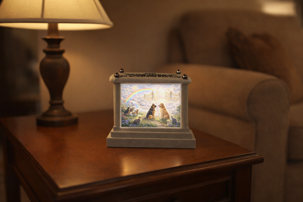 Halo Urn: Stone-like Finish